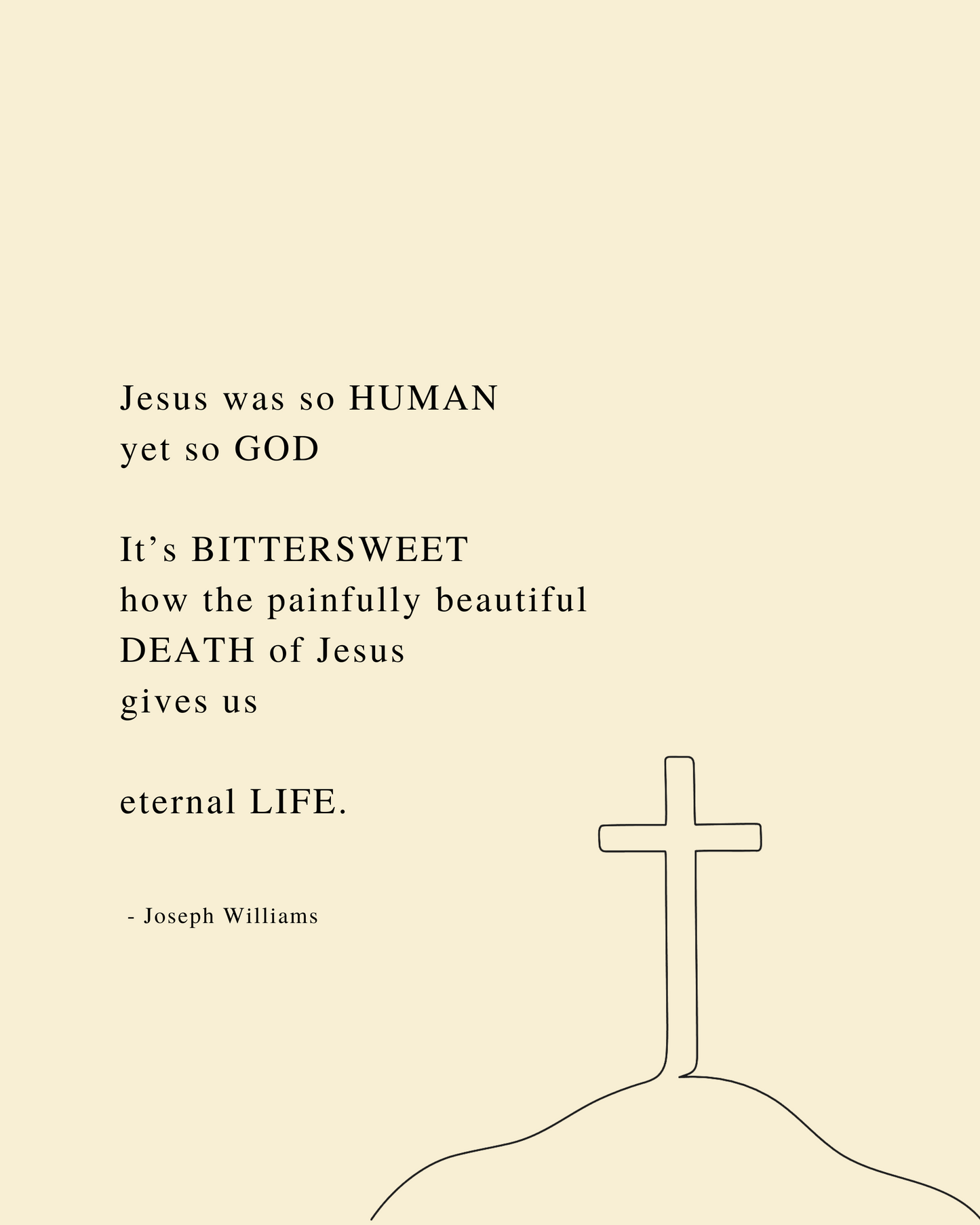 'Eternal' | Poetry Wall Art | Glass Framed 11" X 14"